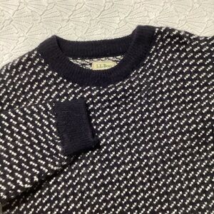 VTG LL Bean Men’s Sweater Wool Blend Thick Knit Fisherman